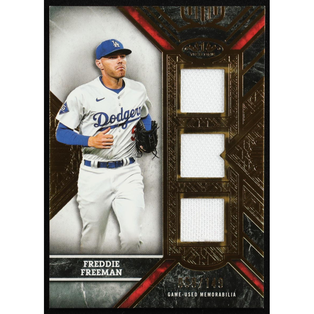 Freddie Freeman 2025 Topps Tier One Triple Relics #T1TRFF #58/149 at PristineAuction.com