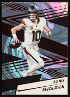Bo Nix 2025 Panini Revolution Red Swirl #5 at PristineAuction.com
