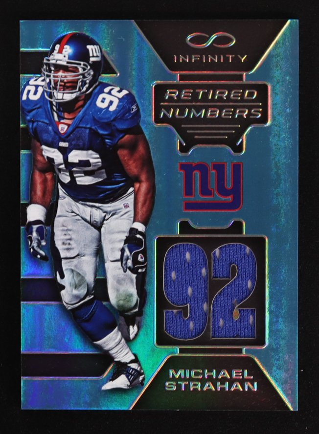 Michael Strahan 2016 Panini Infinity Retired Numbers Jerseys #22 #25/88 at PristineAuction.com Michael Strahan 2016 Panini Infinity Retired Numbers Jerseys #22 #25/88 at PristineAuction.com