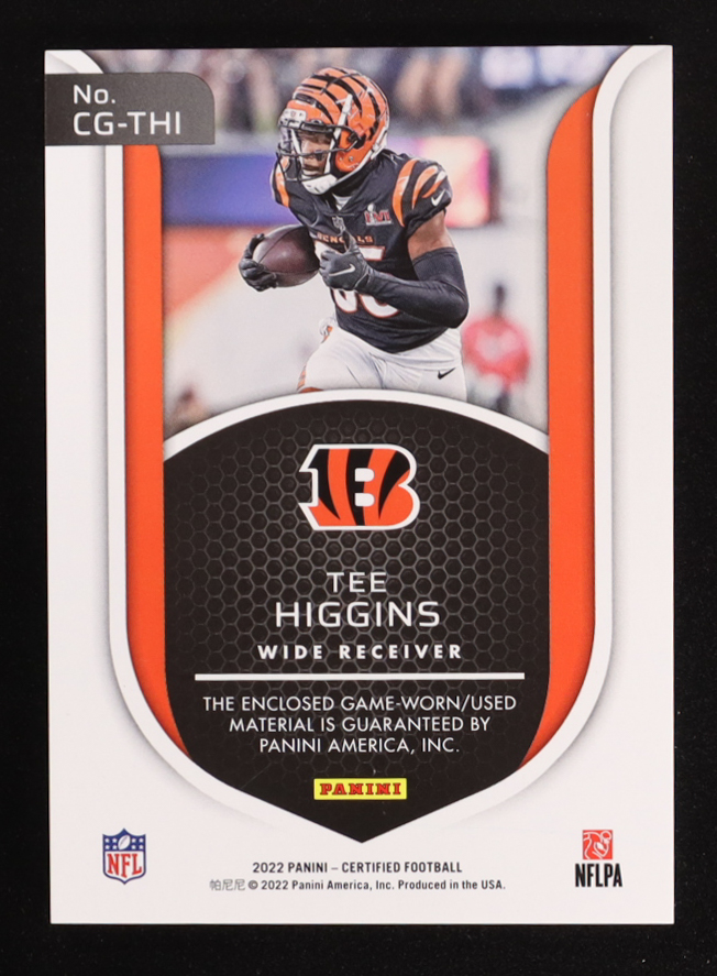 Tee Higgins 2022 Certified Certified Gamers Jerseys Mirror Bronze #13 #020/149 at PristineAuction.com Tee Higgins 2022 Certified Certified Gamers Jerseys Mirror Bronze #13 #020/149 at PristineAuction.com