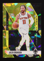 Jalen Brunson 2023-24 Panini Phoenix Fade To Black Phoenix Yellow Ice #1 #170/175 at PristineAuction.com