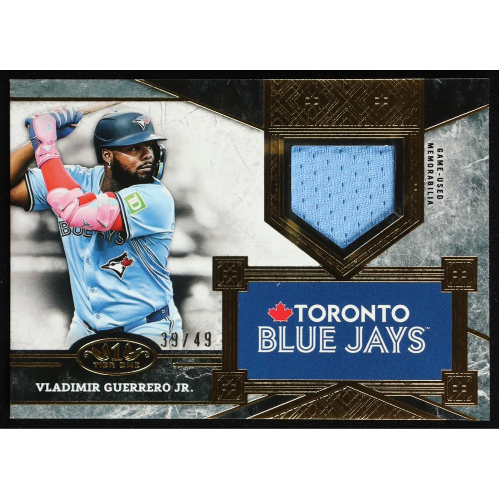 Vladimir Guerrero Jr. 2025 Topps Tier One Top Shelf Relics #TSRVGJ #39/49 at PristineAuction.com