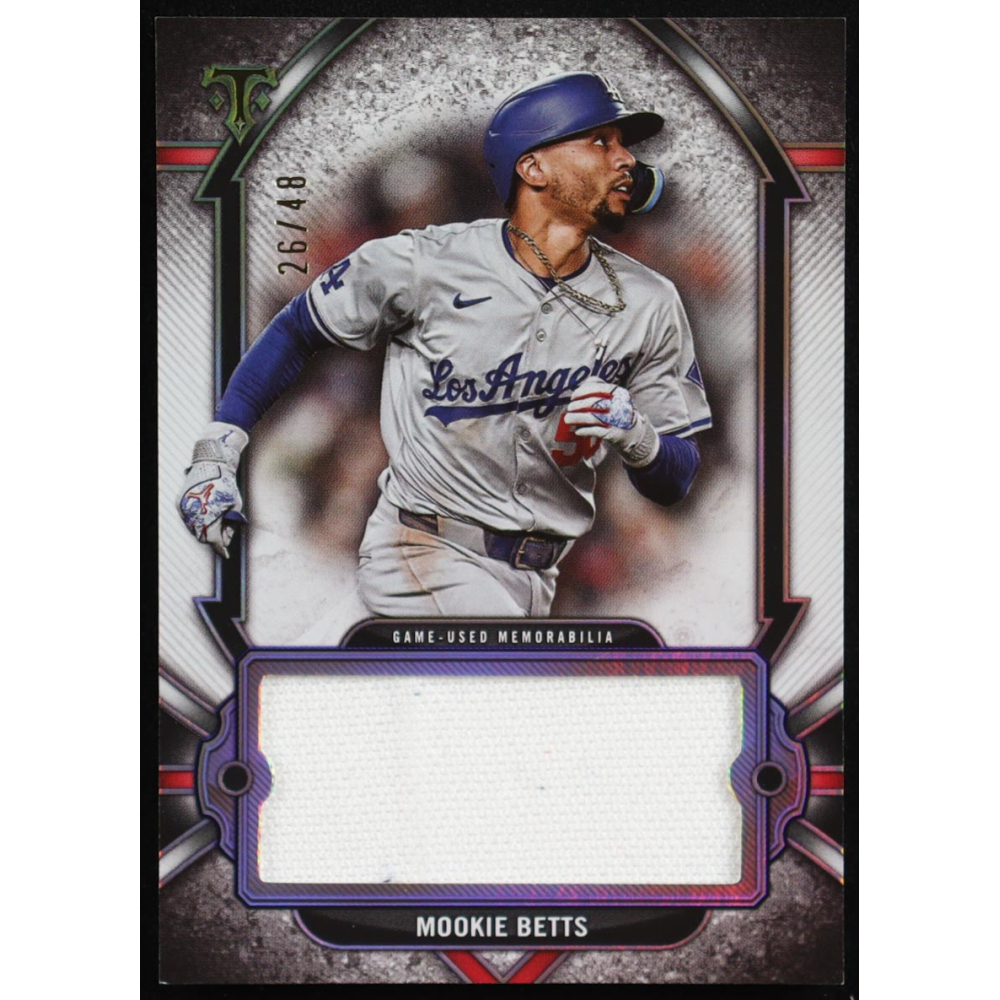 Mookie Betts 2024 Topps Triple Threads Single Jumbo Relics #SJRMB #26/48 at PristineAuction.com