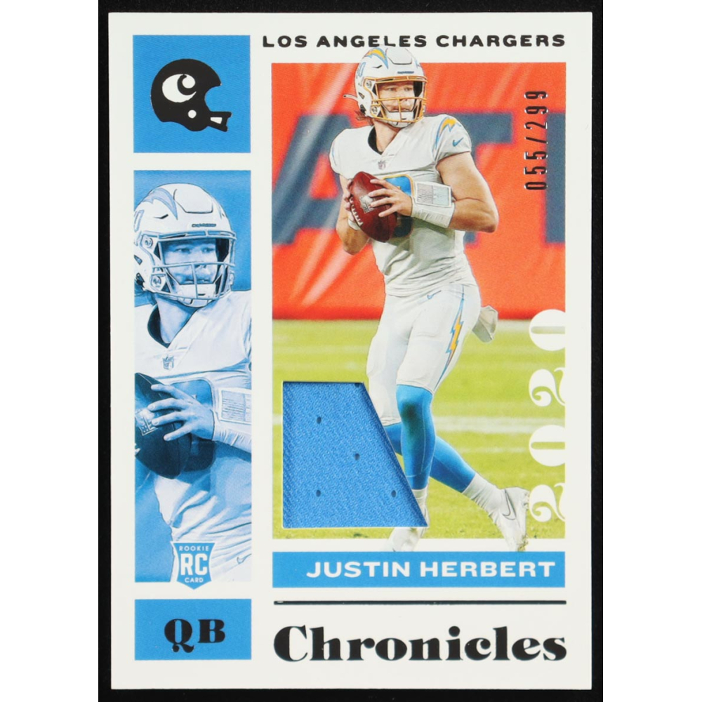 Justin Herbert 2020 Panini Chronicles #53 RC #55/299 at PristineAuction.com