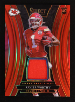 Xavier Worthy 2024 Select Draft Selections Memorabilia Prizm Red #7 RC at PristineAuction.com