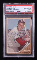 Stan Musial Signed 1962 Topps #50 (PSA Encapsulated) at PristineAuction.com