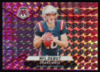 Drake Maye 2024 Panini Mosaic Mosaic Camo Pink #273 DEB RC at PristineAuction.com