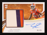 Tee Higgins 2020 Immaculate Collection Collegiate Rookie Patch Autographs Gold #113 #01/25 RC at PristineAuction.com