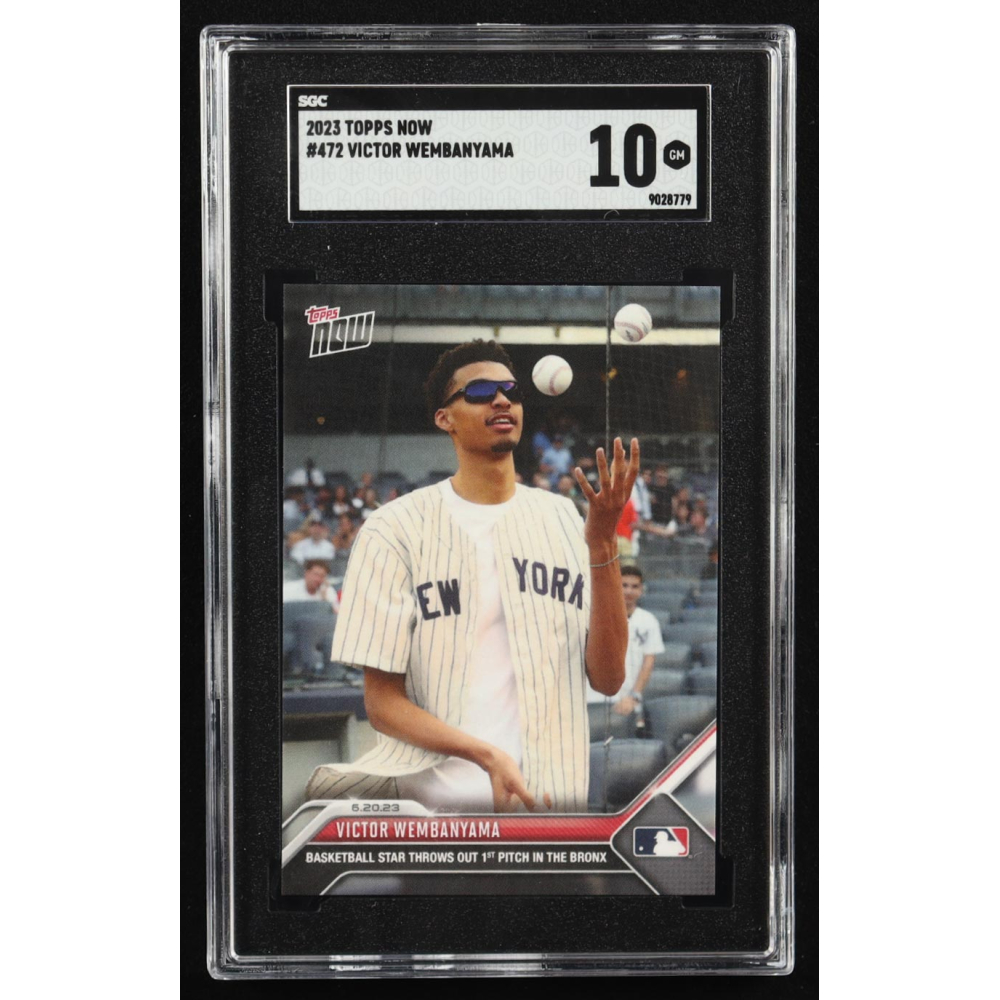 Victor Wembanyama 2023 Topps Now #472 RC (SGC 10) at PristineAuction.com