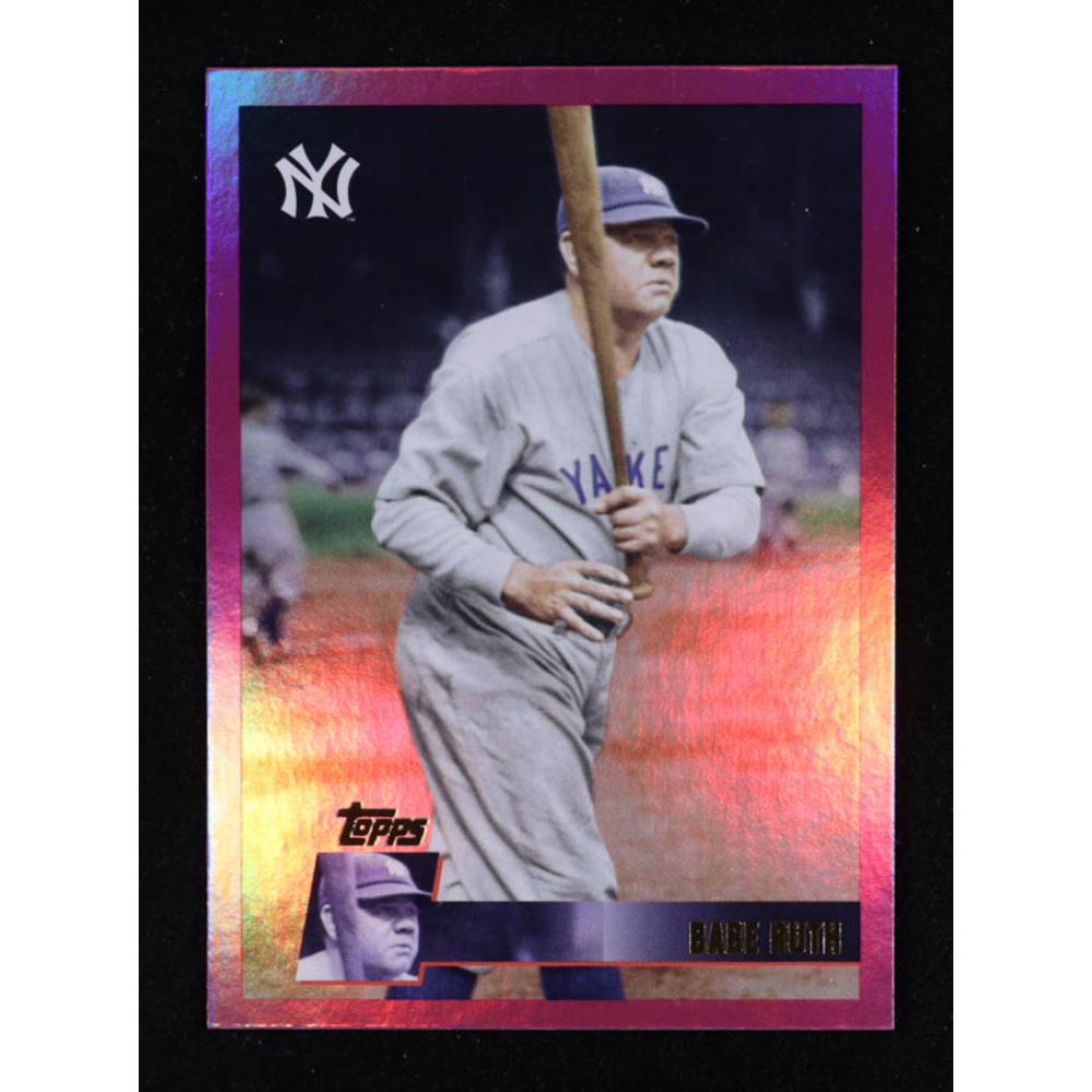 Babe Ruth 2025 Topps Archives Pink Foilboard #144 at PristineAuction.com