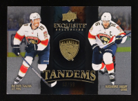 Matthew Tkachuk / Aleksander Barkov 2024-25 Exquisite Collection Tandems Gold #ETBT #89/99 at PristineAuction.com