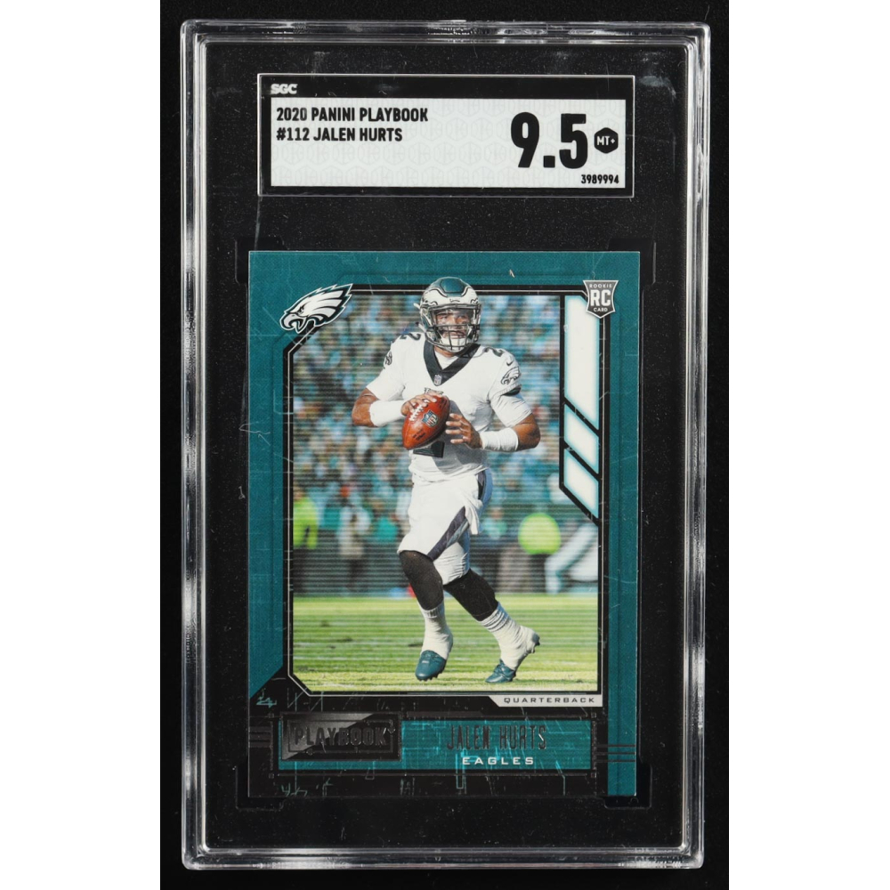 Jalen Hurts 2020 Panini Playbook #112 RC (SGC 9.5) at PristineAuction.com