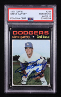 Steve Garvey Signed 1971 Topps #341 RC (PSA Encapsulated) at PristineAuction.com