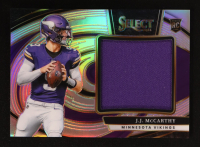 JJ McCarthy 2024 Select Jumbo Rookie Swatch Prizm #13 #021/149 RC at PristineAuction.com