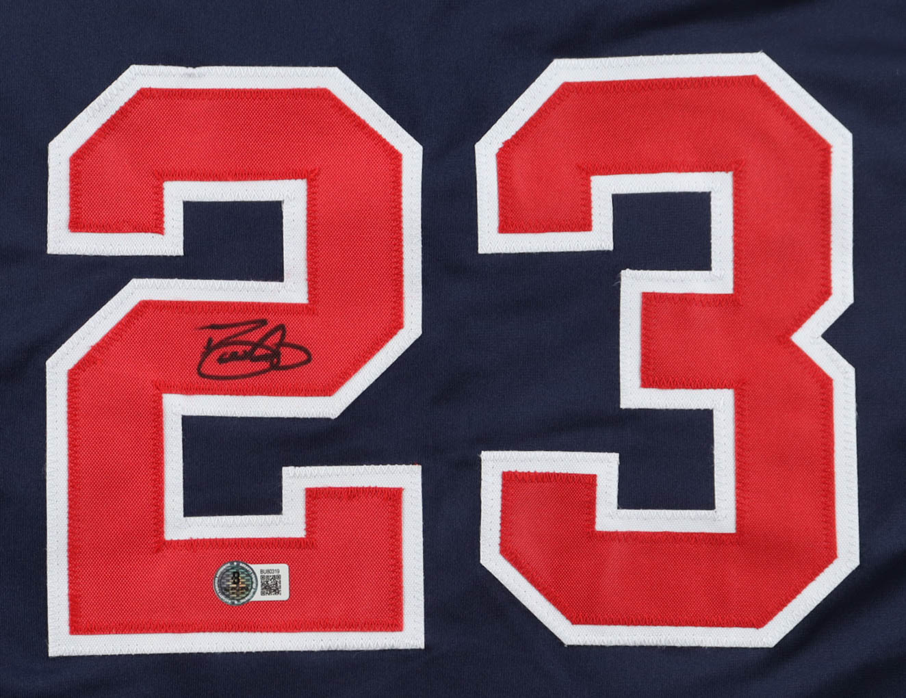 David Justice Signed Jersey (Beckett) at PristineAuction.com David Justice Signed Jersey (Beckett) at PristineAuction.com