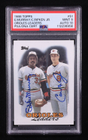 Eddie Murray / Cal Ripken Jr. Signed 1988 Topps #51 (PSA 9) at PristineAuction.com