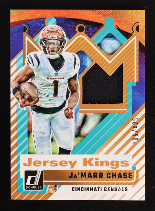Ja'Marr Chase 2025 Donruss Kings Jerseys #4 #106/425 at PristineAuction.com Ja'Marr Chase 2025 Donruss Kings Jerseys #4 #106/425 at PristineAuction.com