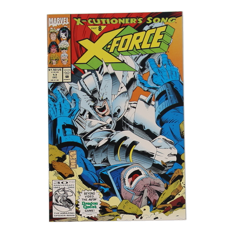 1992 "X-Force" Issue #17 Marvel Comic Book at PristineAuction.com 1992 "X-Force" Issue #17 Marvel Comic Book at PristineAuction.com