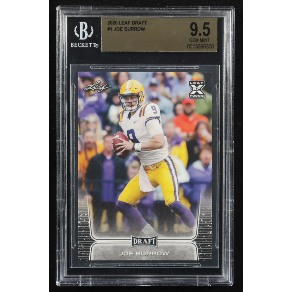Joe Burrow 2020 Leaf Draft #1 RC (BGS 9.5) at PristineAuction.com