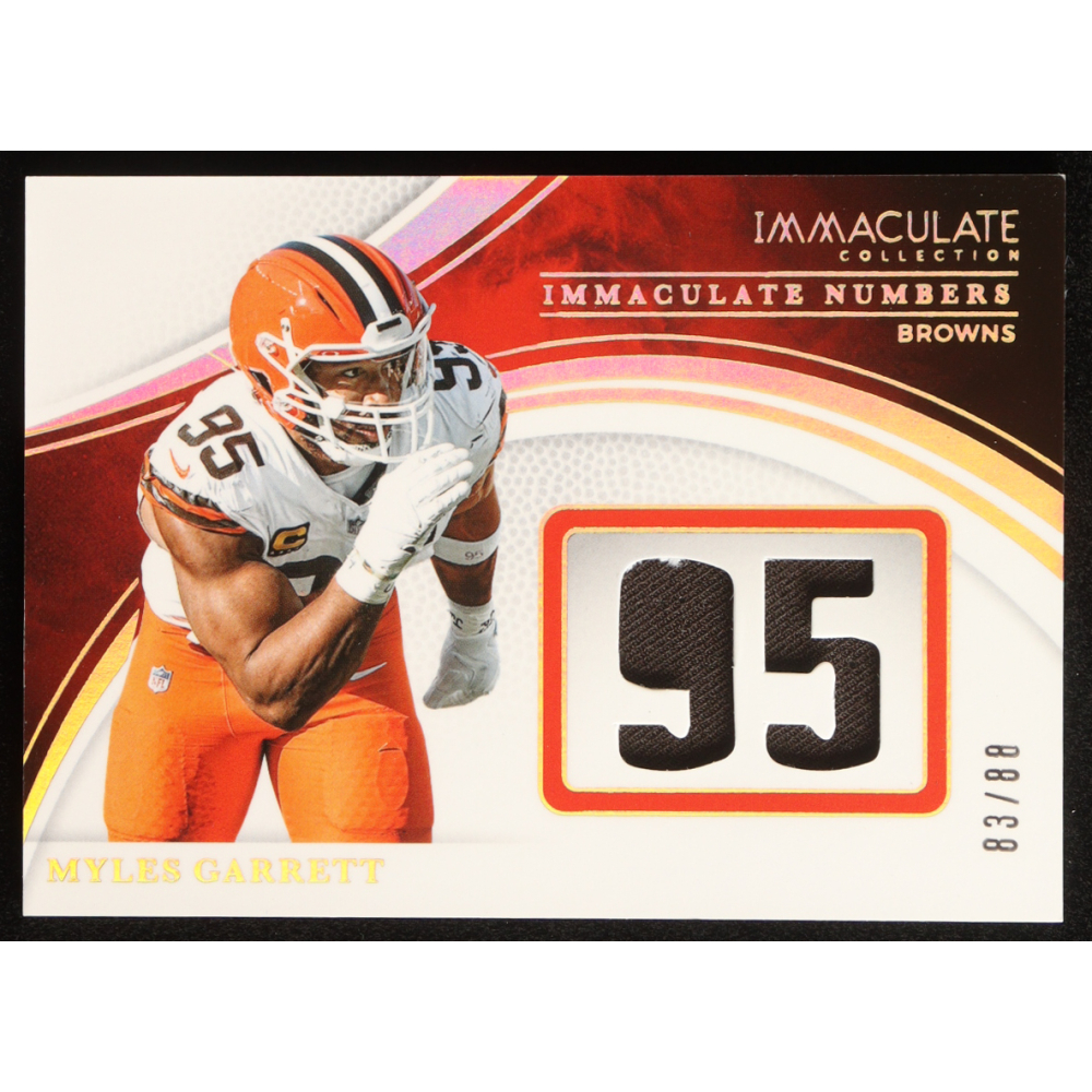 Myles Garrett 2025 Immaculate Collection Immaculate Numbers Memorabilia #34 #83/88 at PristineAuction.com