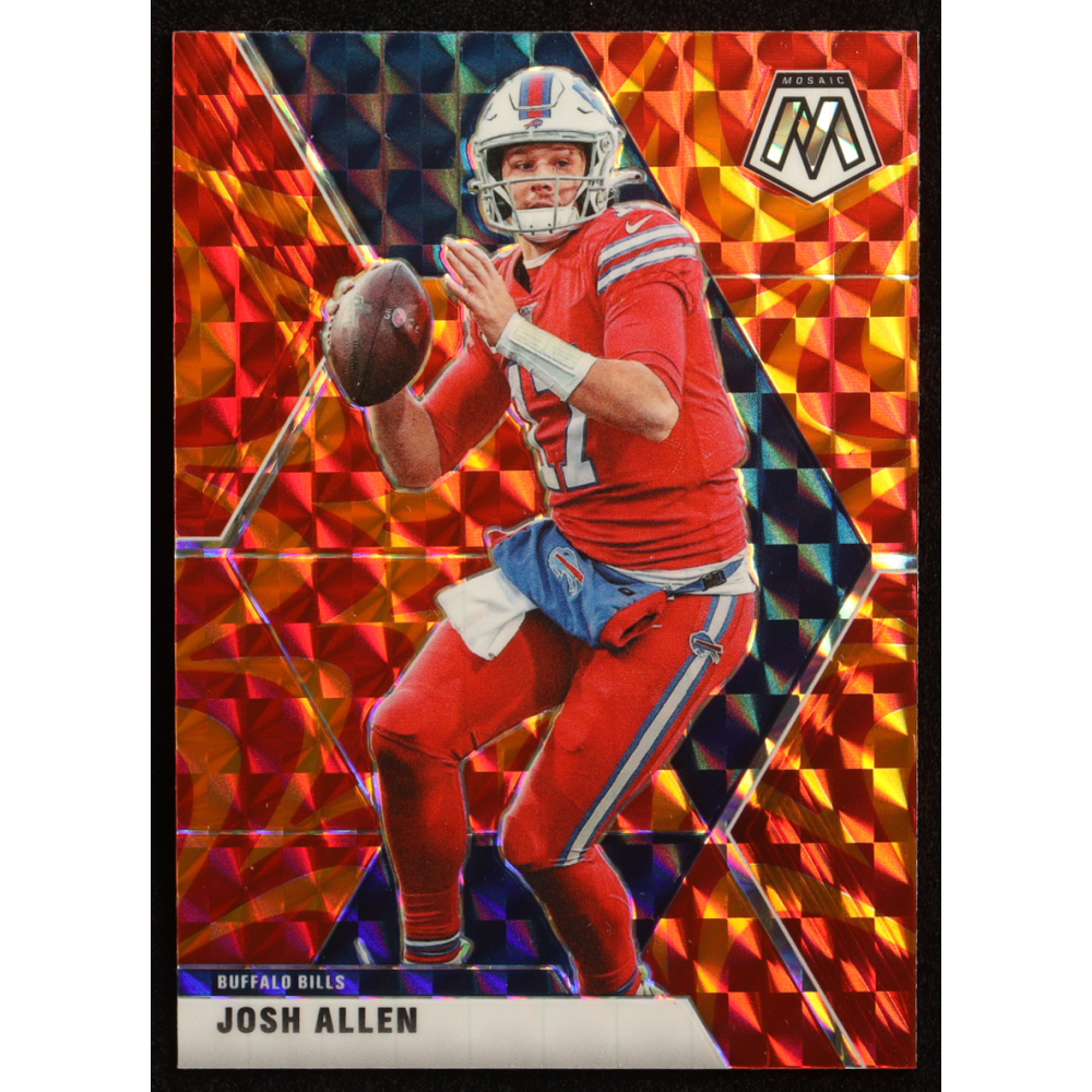Josh Allen 2020 Panini Mosaic Mosaic Reactive Orange #26 at PristineAuction.com