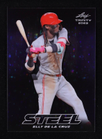 Elly De La Cruz 2023 Leaf Trinity Steel #S-21 RC #46/99 at PristineAuction.com
