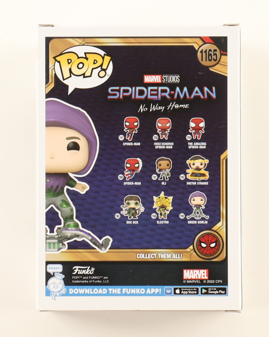 Willem Dafoe Signed "Spider-Man: No Way Home" #1165 Green Goblin Bobble-Head Funko Pop! Vinyl Figure (ACOA) at PristineAuction.com Willem Dafoe Signed "Spider-Man: No Way Home" #1165 Green Goblin Bobble-Head Funko Pop! Vinyl Figure (ACOA) at PristineAuction.com