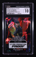 Paul Skenes 2025 Leaf Signature Series Aqautic Autographs Pre-Production Proof Crab Lava #A-PS1 #1/1 (CGC 10) at PristineAuction.com