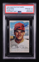 Pete Rose Signed 1969 MLB PhotoStamps Hand Cut #135 (PSA 10) at PristineAuction.com