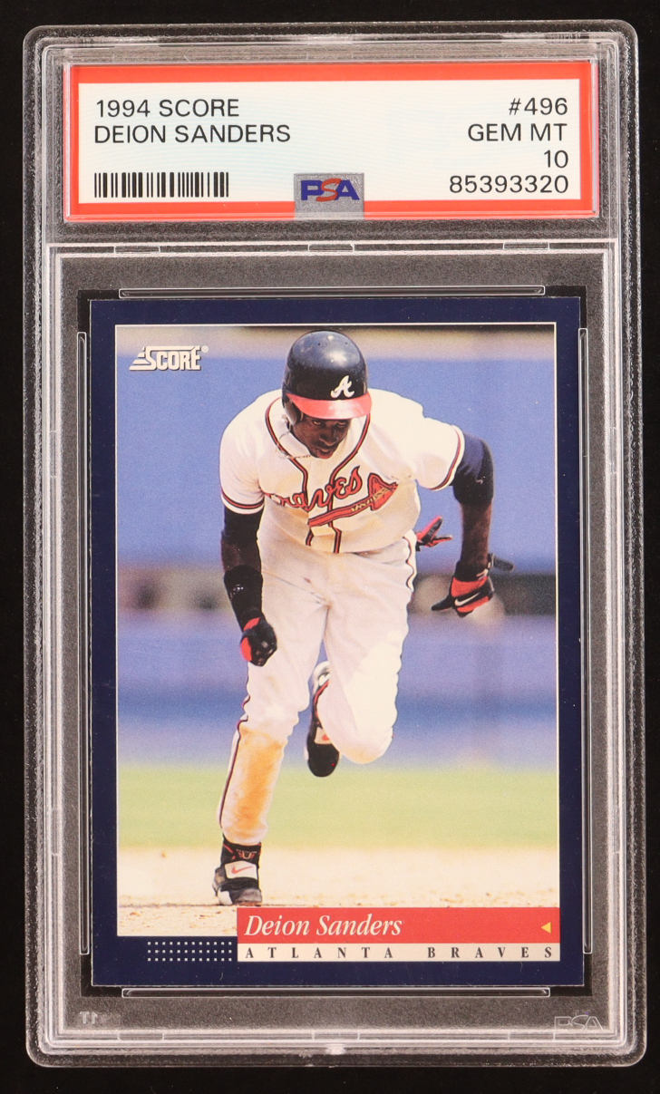 Deion Sanders 1994 Score #496 (PSA 10) at PristineAuction.com Deion Sanders 1994 Score #496 (PSA 10) at PristineAuction.com