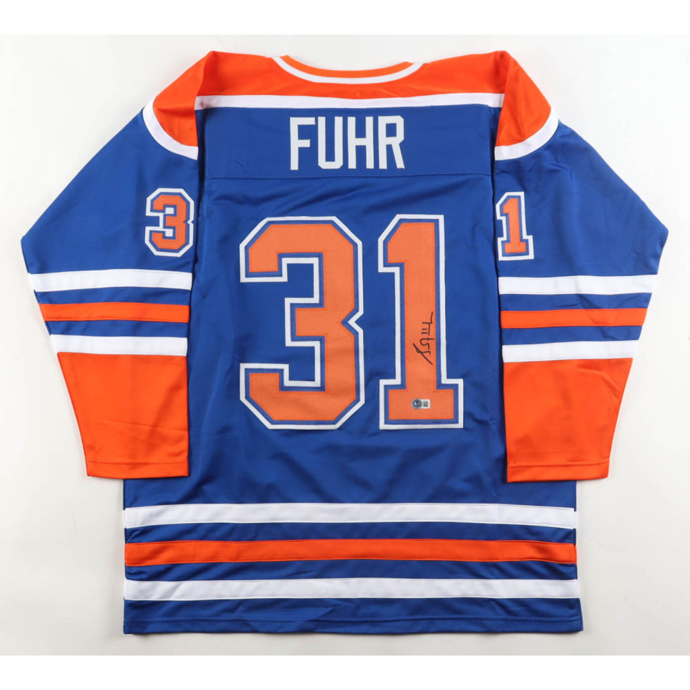 Grant Fuhr Signed Jersey (Beckett) at PristineAuction.com