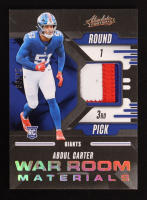 Abdul Carter 2025 Absolute War Room Materials Gold #1 #24/99 at PristineAuction.com