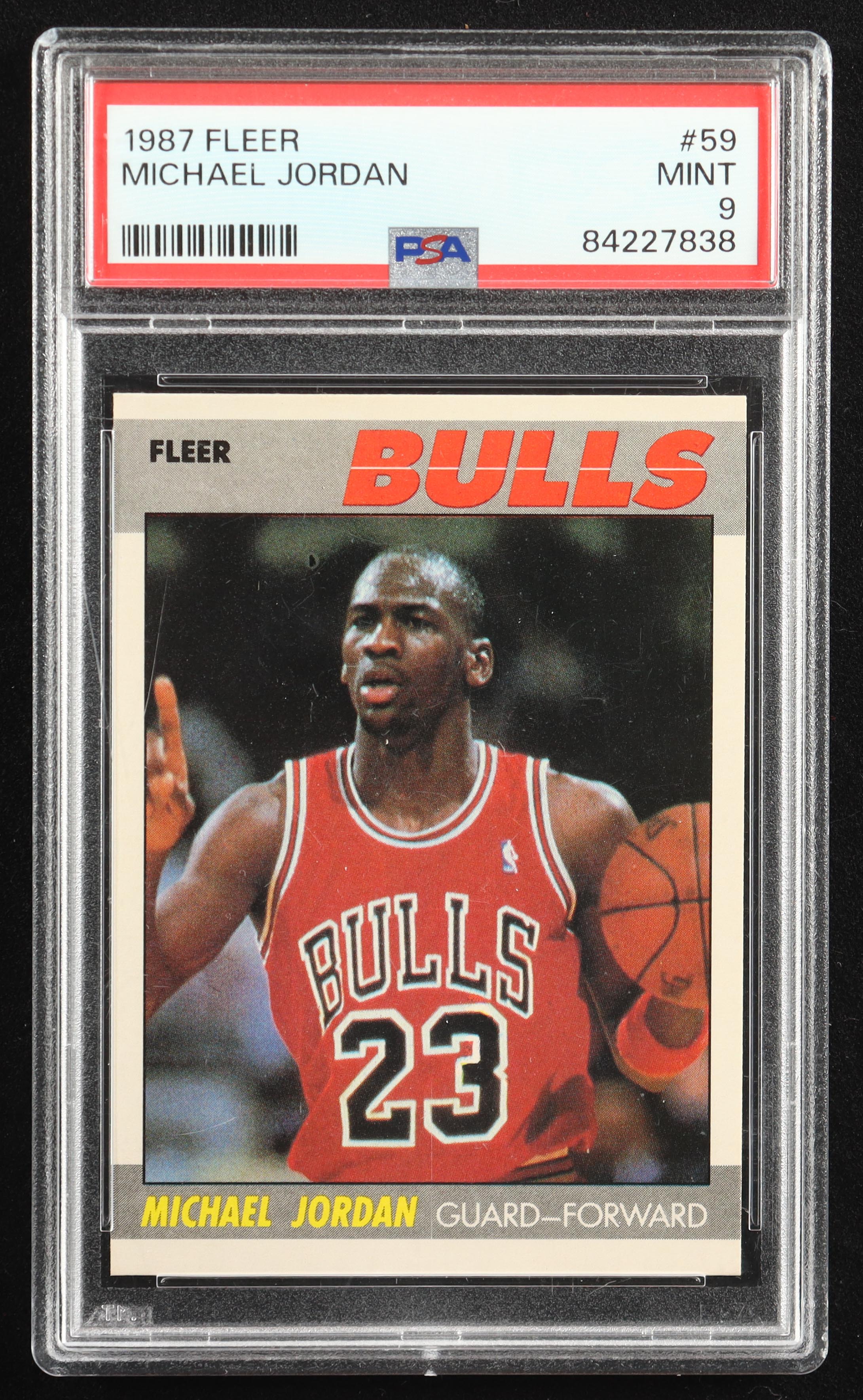 Michael Jordan 1987-88 Fleer #59 (PSA 9) at PristineAuction.com Michael Jordan 1987-88 Fleer #59 (PSA 9) at PristineAuction.com