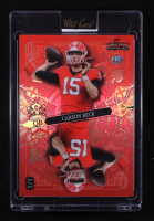 Carson Beck 2024 Wild Card 5 Card Draw Stacked Deck Pink #SDPDCBN #1/1 RC at PristineAuction.com