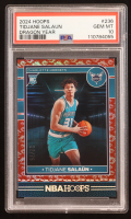 Tidjane Salaun 2024-25 Panini NBA Hoops Dragon Year #236 RC #22/75 (PSA 10) at PristineAuction.com
