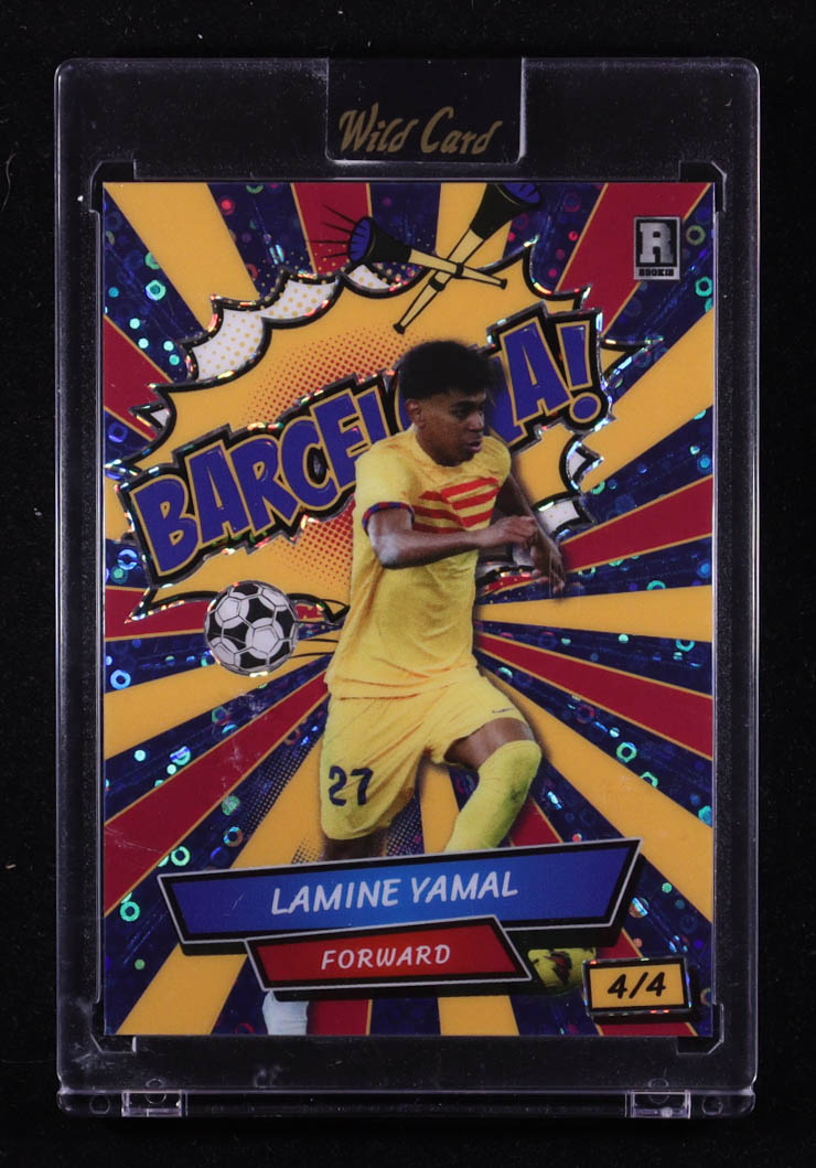 Lamine Yamal 2024 Wild Card Alumination Comix G/R/B Donut Circles #ACBGLY2 #4/4 at PristineAuction.com Lamine Yamal 2024 Wild Card Alumination Comix G/R/B Donut Circles #ACBGLY2 #4/4 at PristineAuction.com