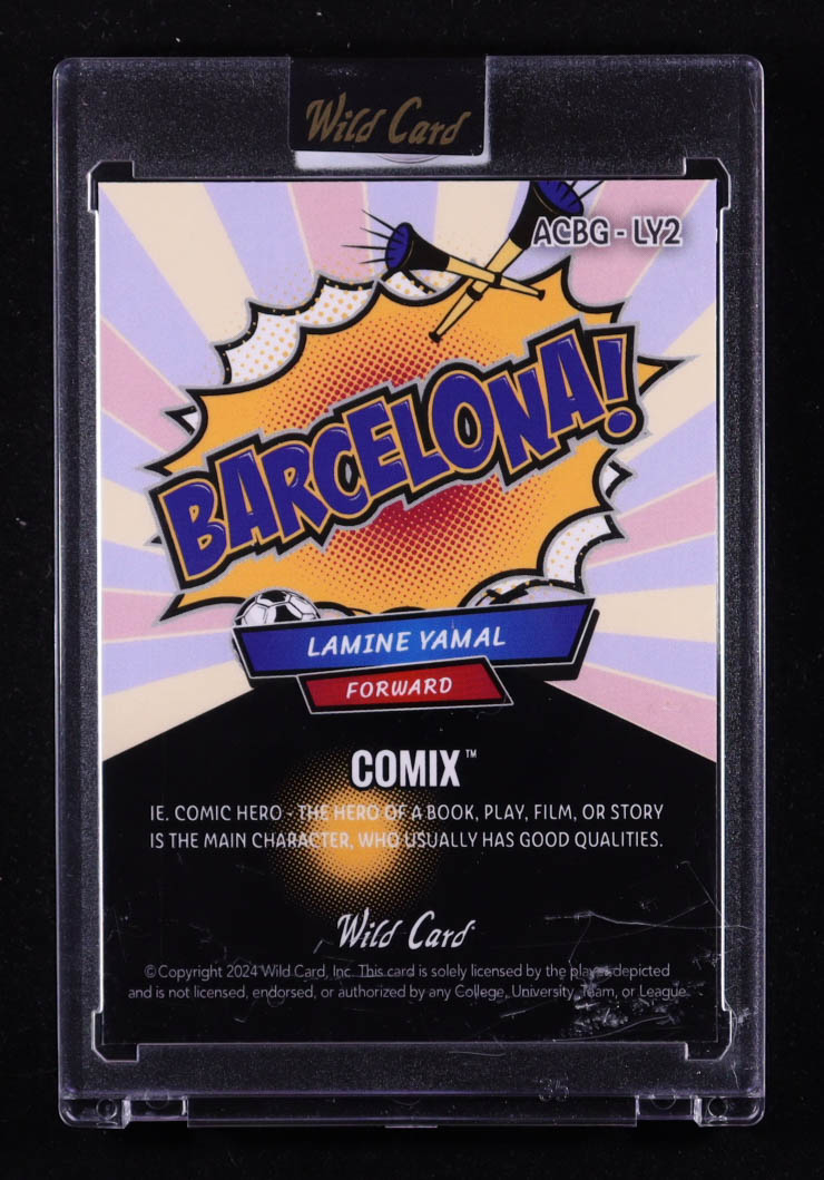 Lamine Yamal 2024 Wild Card Alumination Comix G/R/B Donut Circles #ACBGLY2 #4/4 at PristineAuction.com Lamine Yamal 2024 Wild Card Alumination Comix G/R/B Donut Circles #ACBGLY2 #4/4 at PristineAuction.com