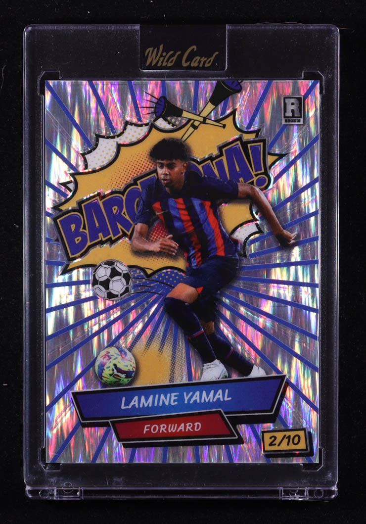 Lamine Yamal 2024 Wild Card Alumination Comix Blue Stealth #ACBGLY5 #2/10 at PristineAuction.com Lamine Yamal 2024 Wild Card Alumination Comix Blue Stealth #ACBGLY5 #2/10 at PristineAuction.com