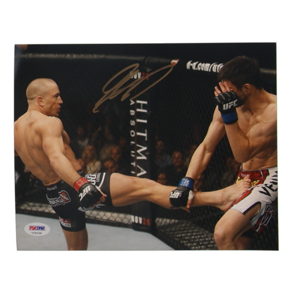 Georges St-Pierre Signed UFC 8x10 Photo (PSA) at PristineAuction.com