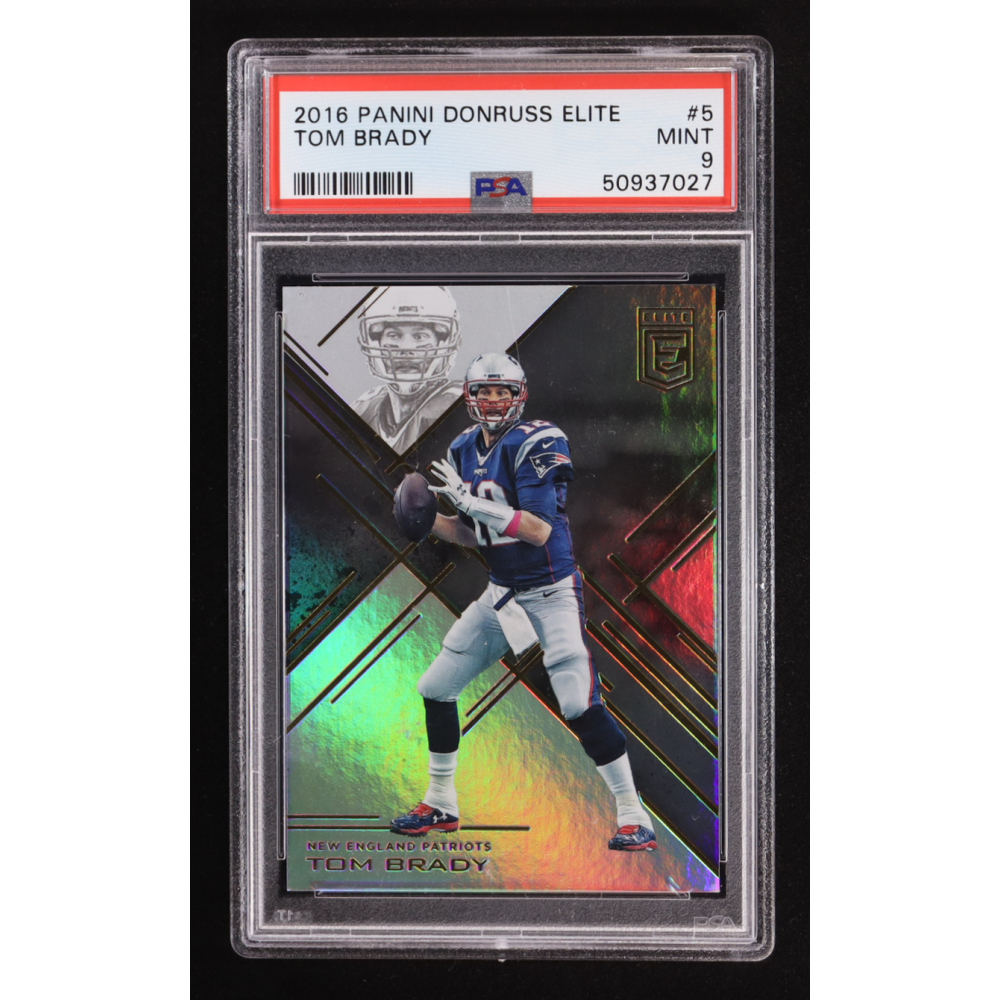 Tom Brady 2016 Panini Donruss Elite #5 (PSA 9) at PristineAuction.com