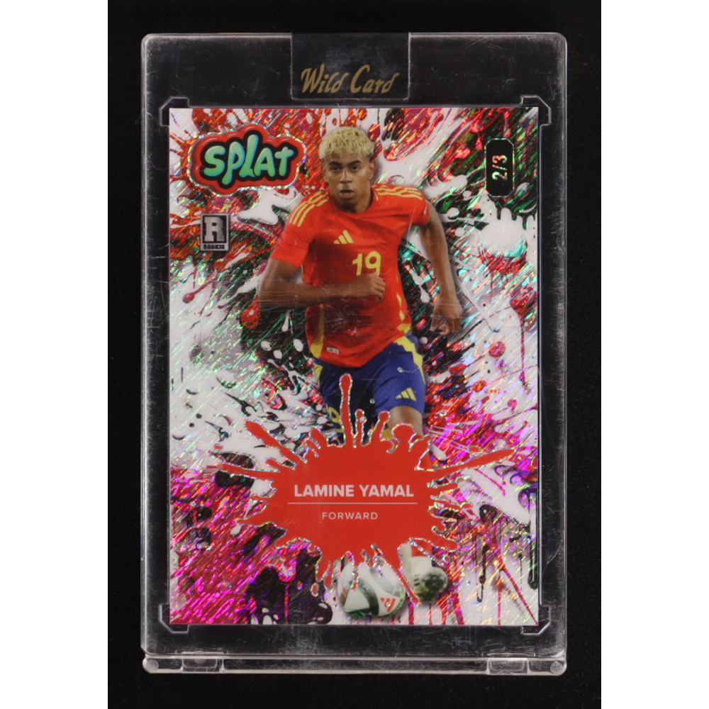 Lamine Yamal 2024 Wild Card Splat #SBPNK03-LY1 RC #2/3 at PristineAuction.com