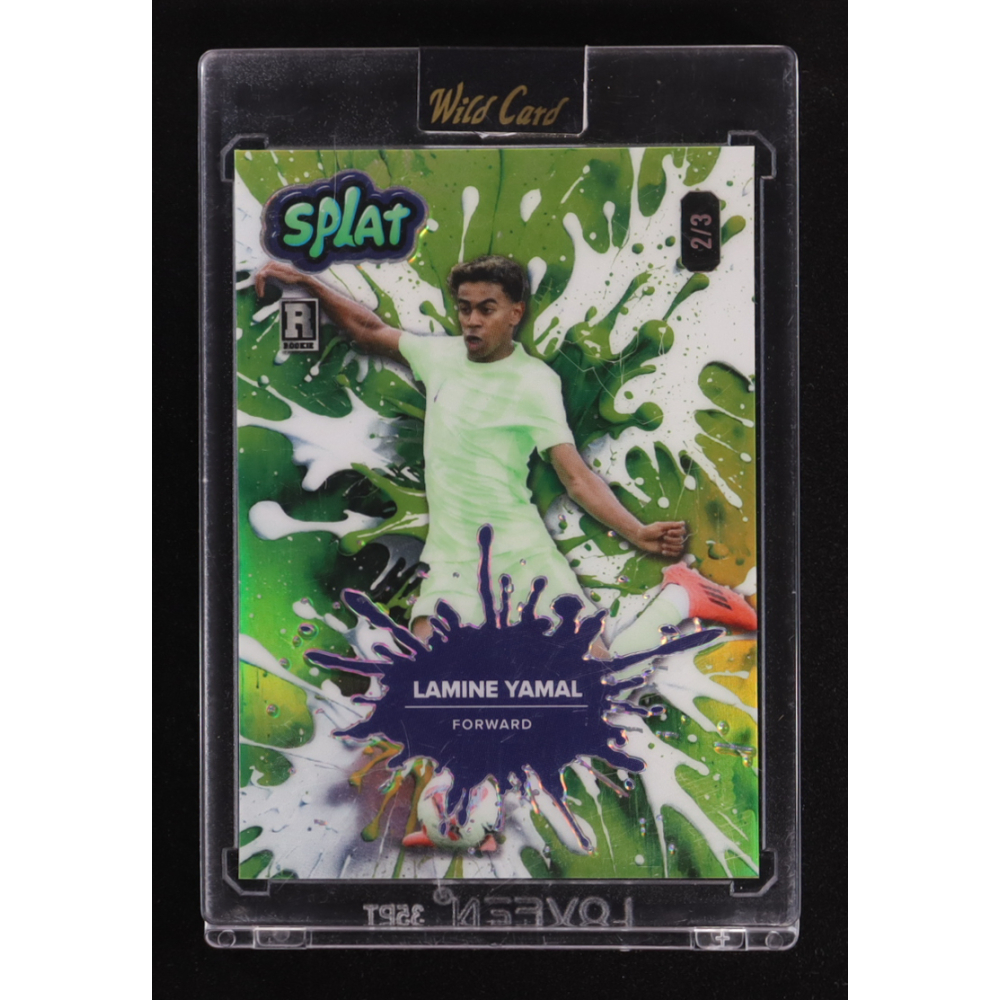 Lamine Yamal 2024 Wild Card Splat #SBLIME03-LY5 RC #2/3 at PristineAuction.com