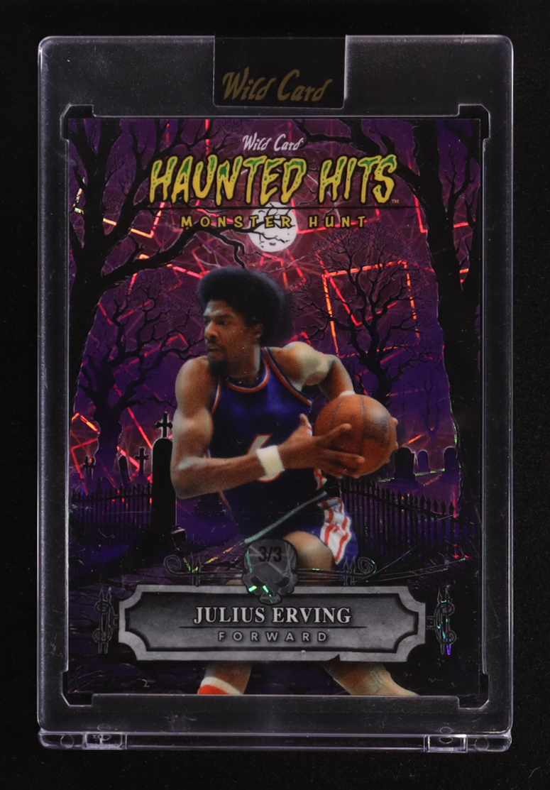 Julius Erving 2025 Wild Card Haunted Hits Monster Hunt #HHC-JE #3/3 at PristineAuction.com Julius Erving 2025 Wild Card Haunted Hits Monster Hunt #HHC-JE #3/3 at PristineAuction.com