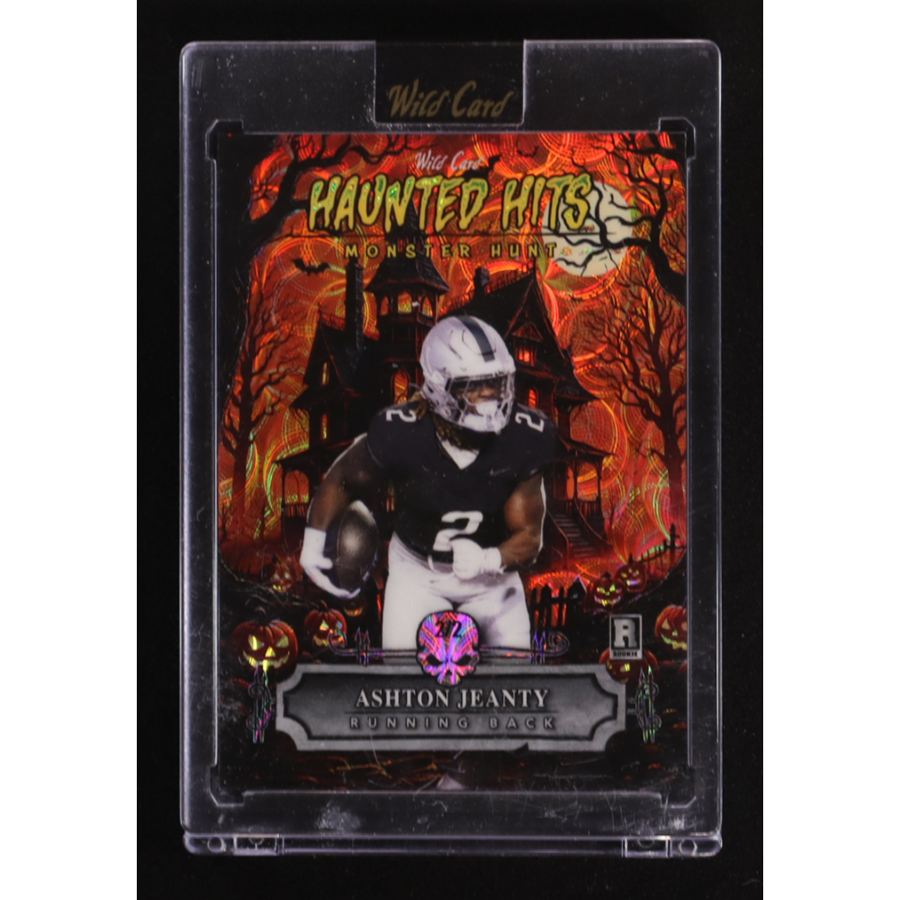 Ashton Jeanty 2025 Wild Card Haunted Hits Monster Hunt #HHH-AJ RC #2/2 at PristineAuction.com