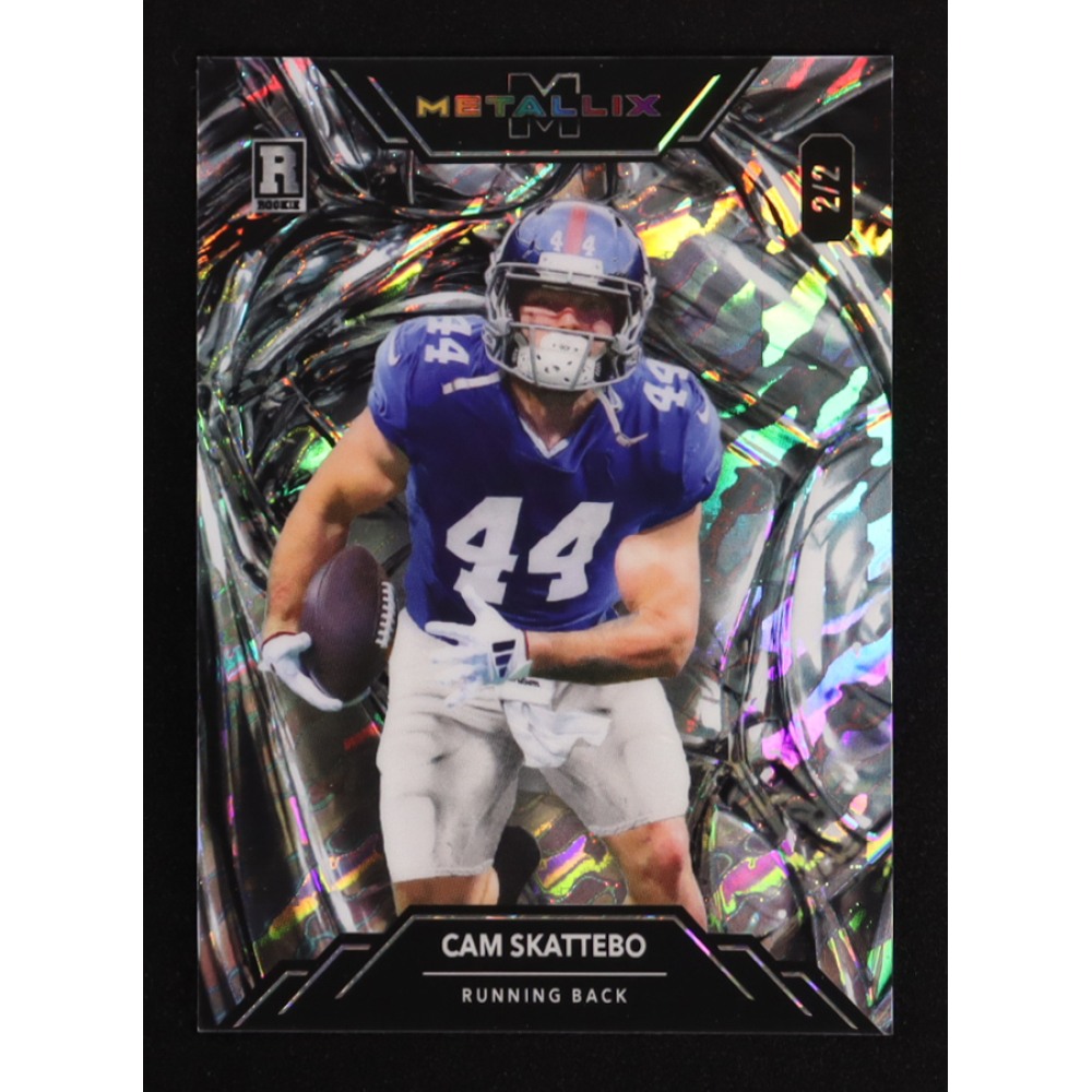 Cam Skattebo 2025 Wild Card Metallix #WMG-CS RC #2/2 at PristineAuction.com