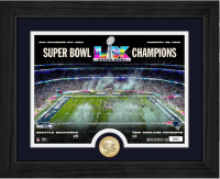 Seahawks LE Super Bowl LVIII Celebration Custom Framed Photo with Bronze Coin at PristineAuction.com