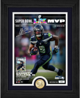 Kenneth Walker LE Seahawks "Super Bowl LX MVP" Custom Framed Photo with Bronze Coin at PristineAuction.com