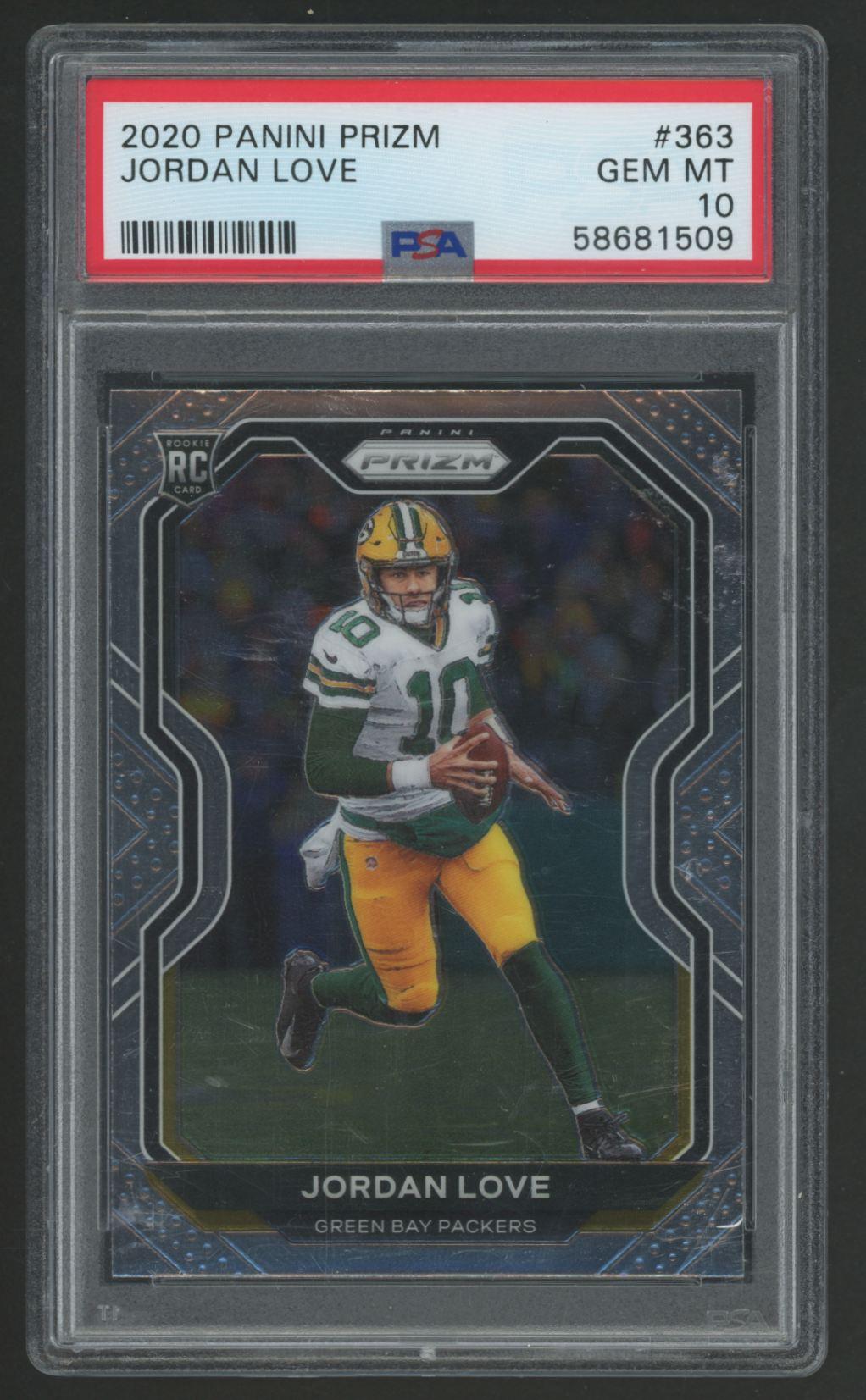 Jordan Love 2020 Panini Prizm #363 RC (PSA 10) at PristineAuction.com Jordan Love 2020 Panini Prizm #363 RC (PSA 10) at PristineAuction.com