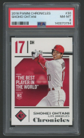 Shohei Ohtani 2018 Panini Chronicles #30 RC (PSA 8) at PristineAuction.com