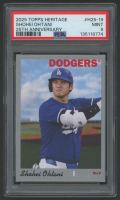 Shohei Ohtani 2025 Topps Heritage 25th Anniversary #H2519 (PSA 9) at PristineAuction.com